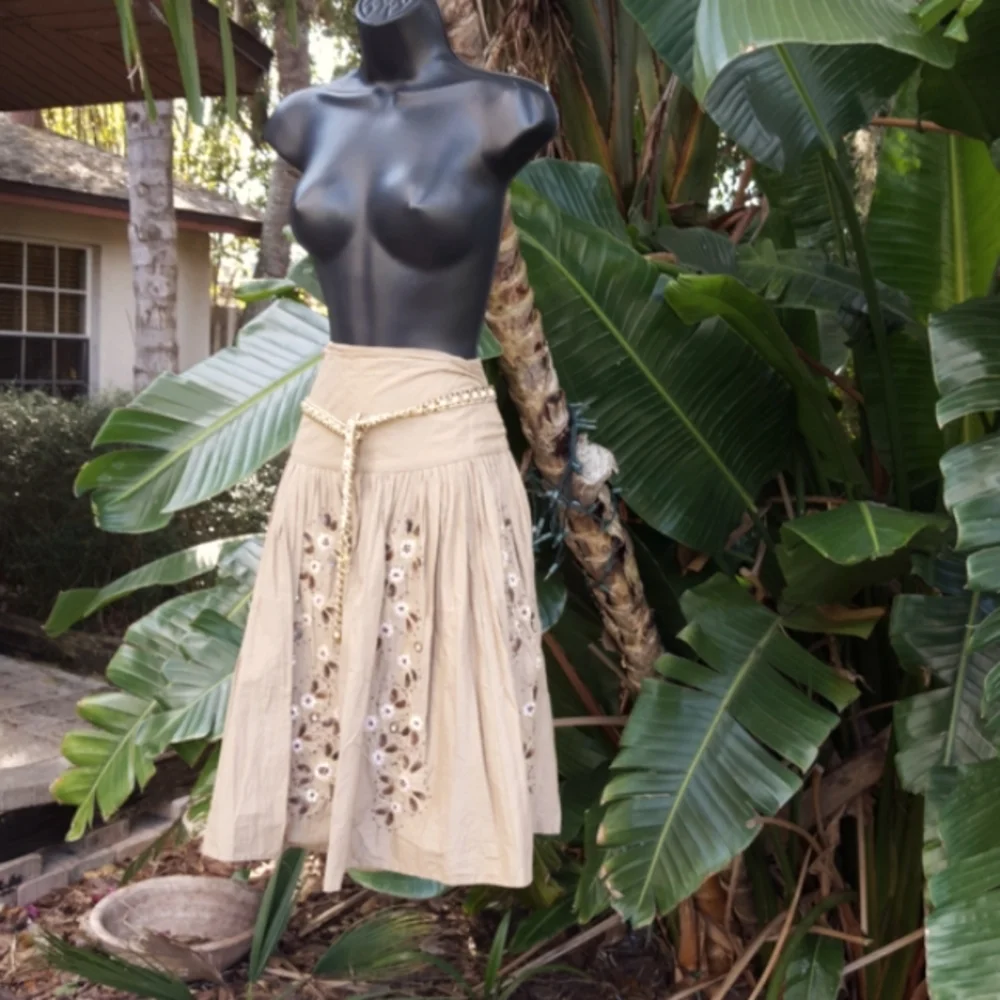 Lillie Rubin mother of pearl beaded skirt